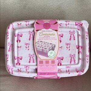 New 20-Piece Food Storage Containers: Bows